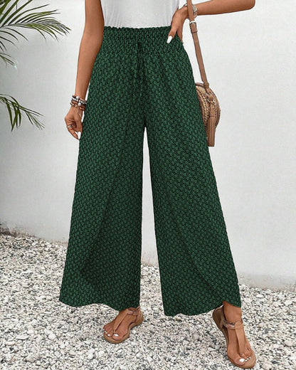 Damenhose Mit Geometrischem Muster