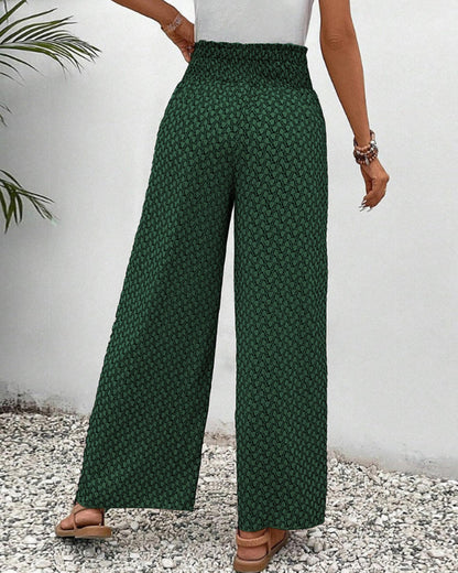 Damenhose Mit Geometrischem Muster