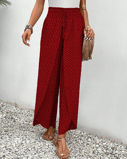 Damenhose Mit Geometrischem Muster
