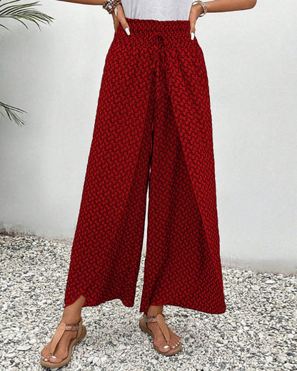 Damenhose Mit Geometrischem Muster