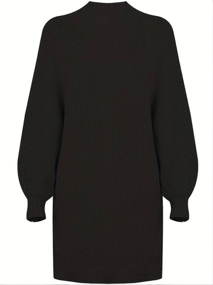 Strickkleid Mit Rundhalsausschnitt