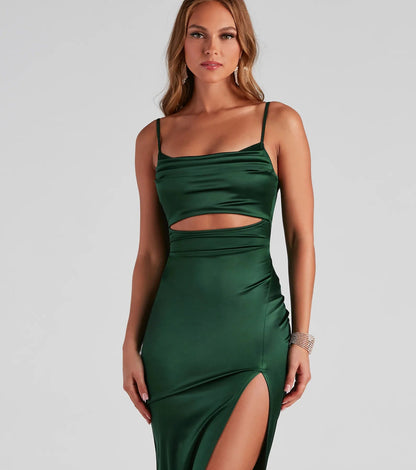 Midikleid Mit Schlitzen Und Cut-Outs