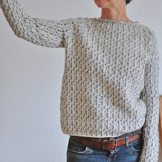 Pullover Mit Strickdetails İm Stilvollen Design
