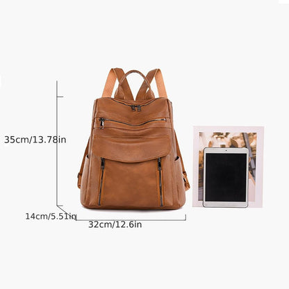 Ein Rucksack, Der Vintage-Stil Und Funktionalität Vereint