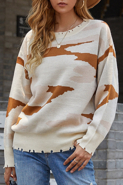 Pullover Mit Stylischem Design