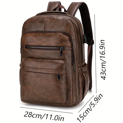 Ein Rucksack, Der Vintage-Stil Und Moderne Funktionalität Vereint