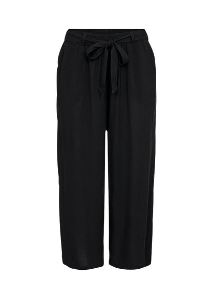 Elastische, Schlichte Viskose-Caprihose Für Damen