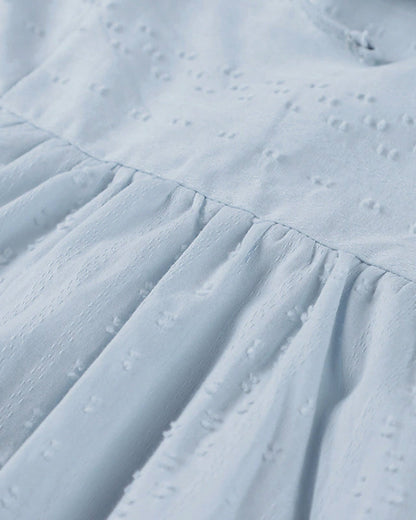 Midi-Strandkleid İn A-Linie Mit V-Ausschnitt