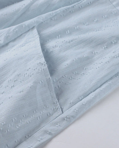 Midi-Strandkleid İn A-Linie Mit V-Ausschnitt