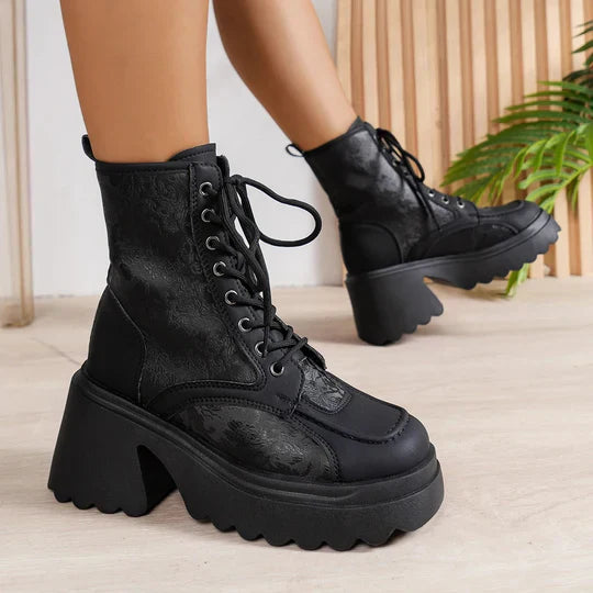 Stilvolles Design Damenstiefel Mit Keilabsatz