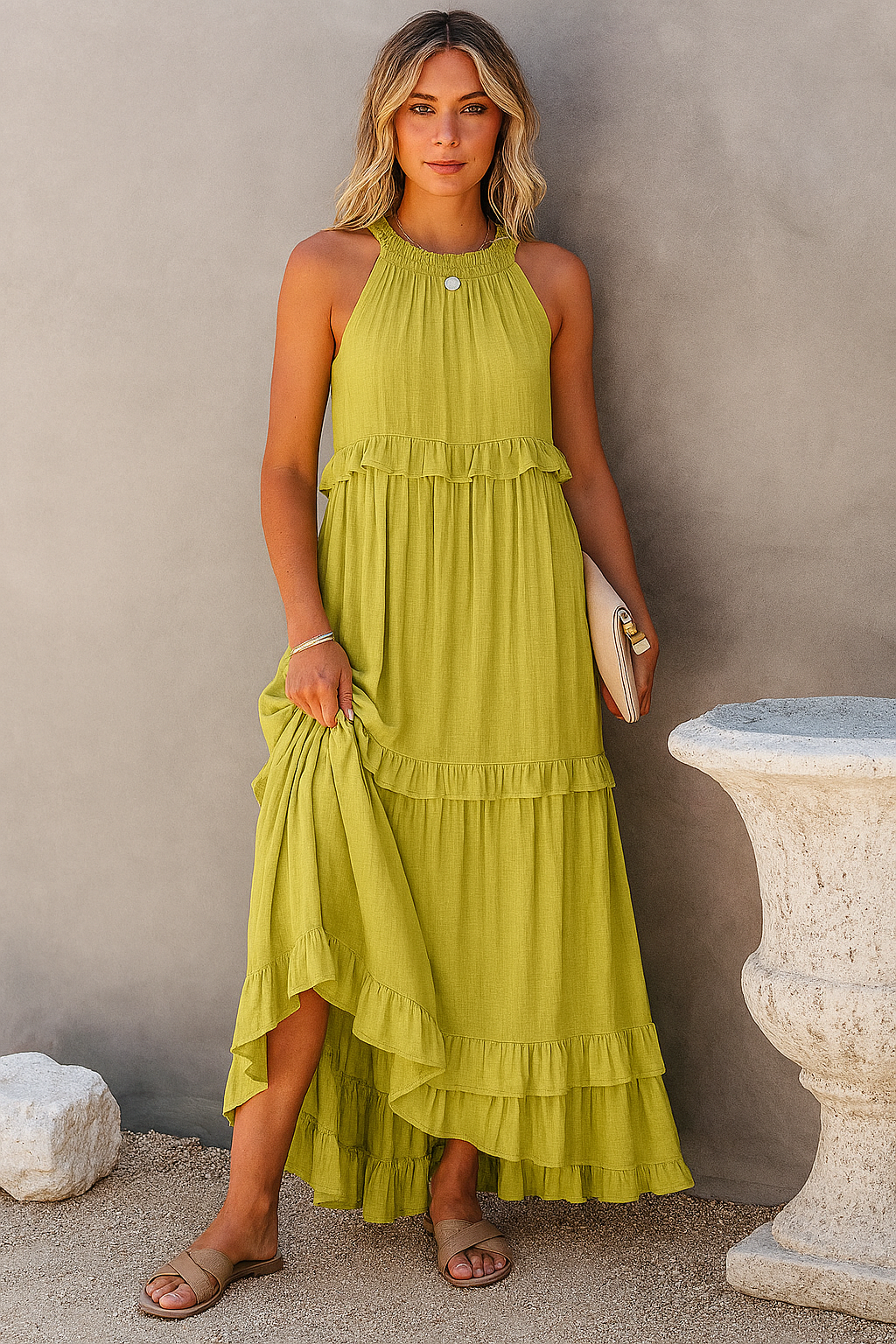 Geräumiges Maxi-Sommerkleid