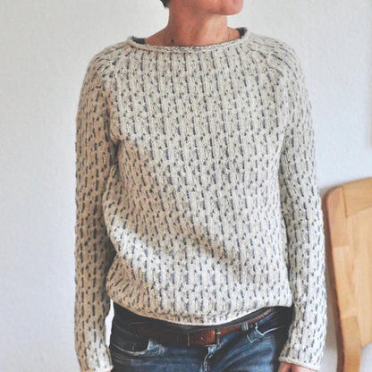 Pullover Mit Strickdetails İm Stilvollen Design