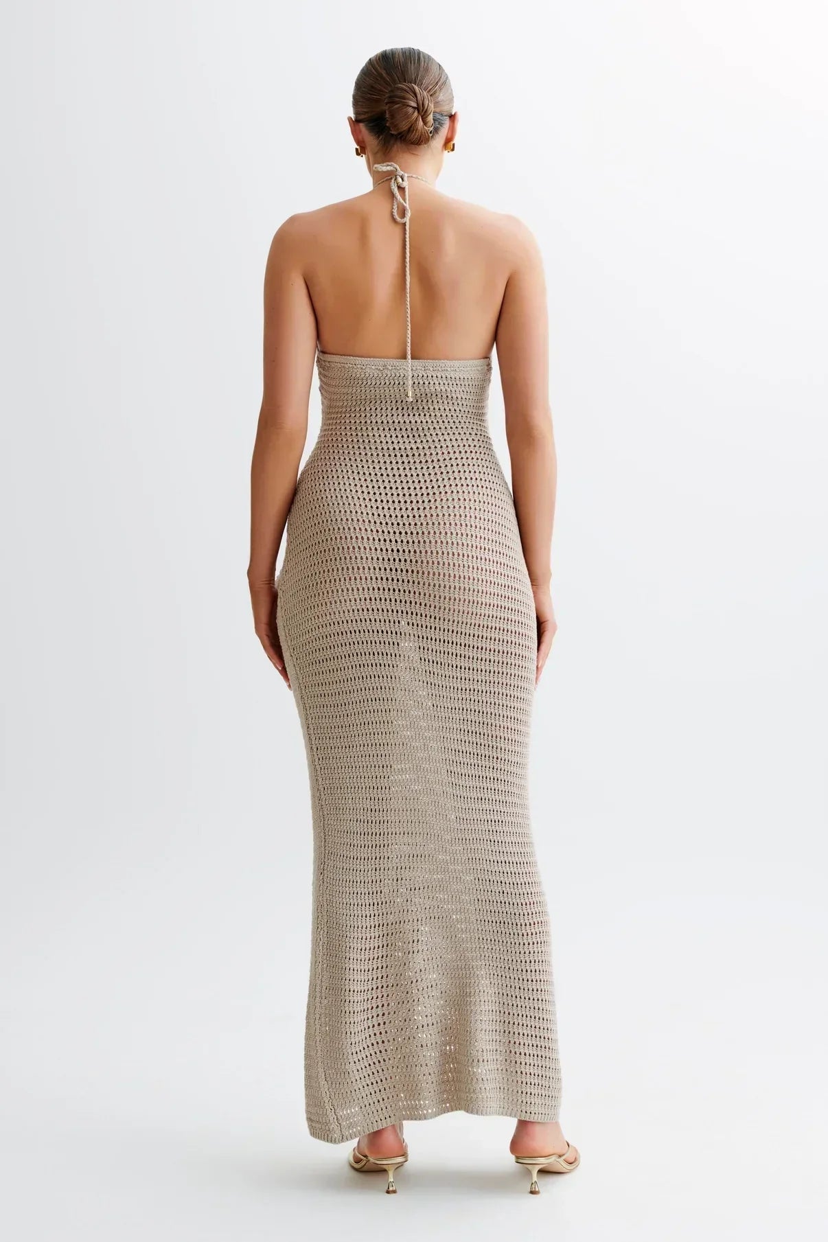 Maxikleid Aus Spitze Mit Blumendetail