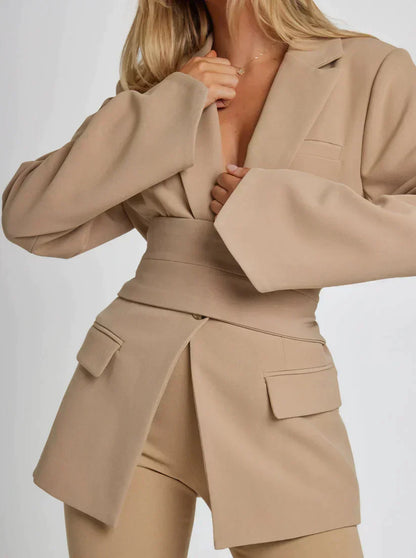 Blazerjacke Mit Gürtel