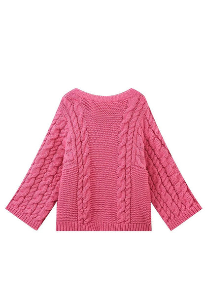 Übergroßer Strickpullover