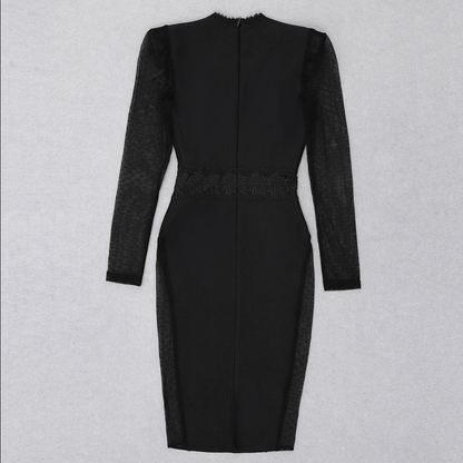 Midikleid Mit Spitzendetail