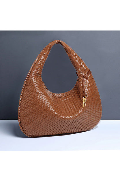 Retro Gewebte Halbmondförmige Tasche