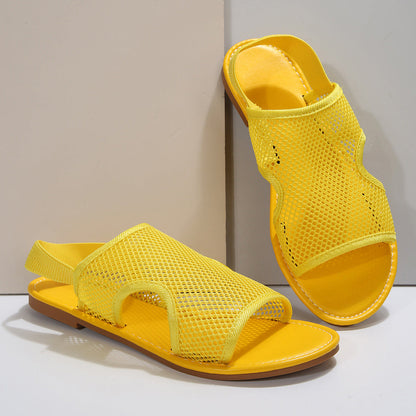 Elegante Sandaletten Mit Mesh-Detail