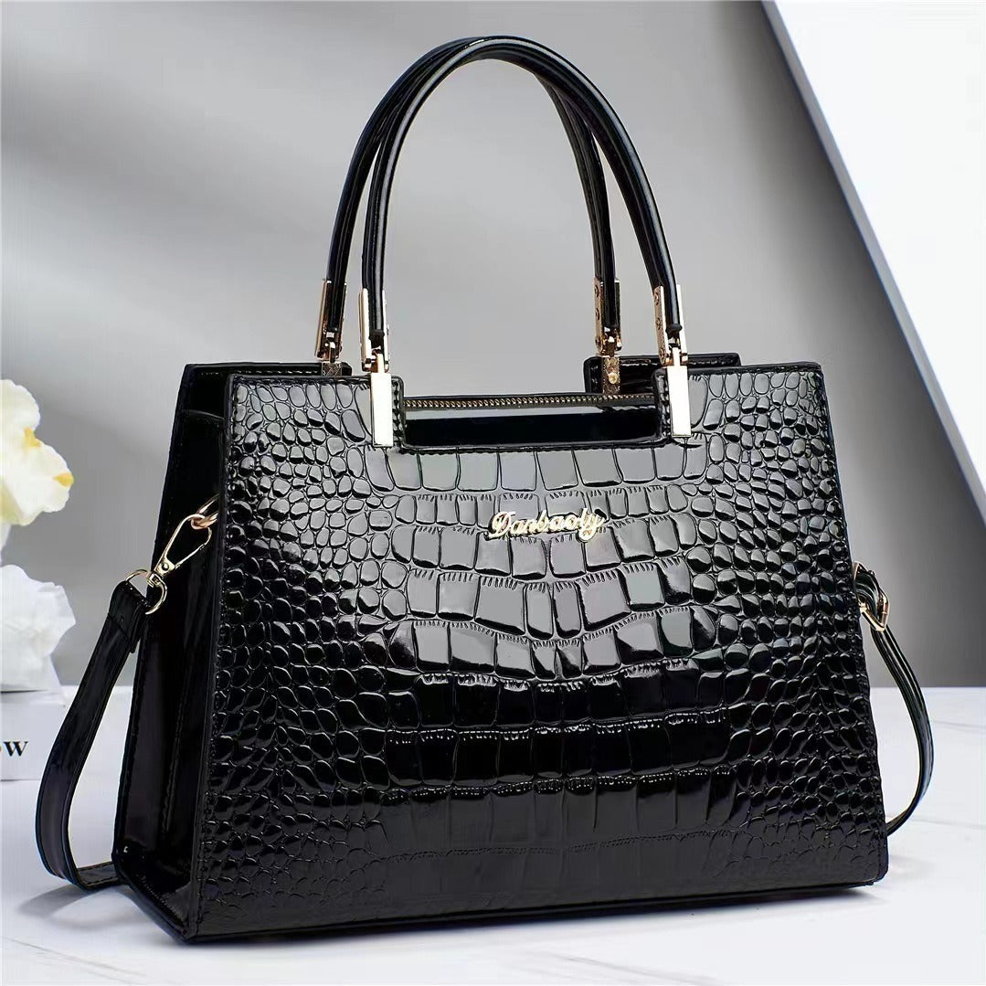 Elegante Tasche Mit Krokodilmuster