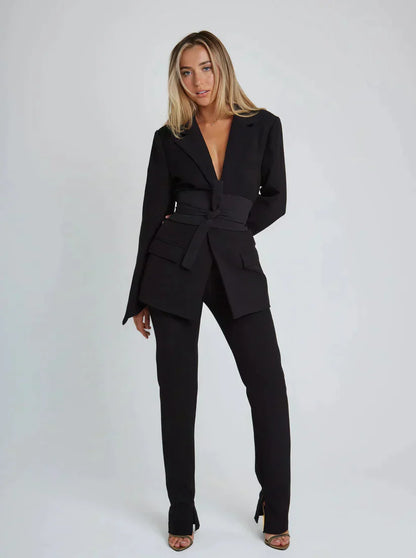 Blazerjacke Mit Gürtel
