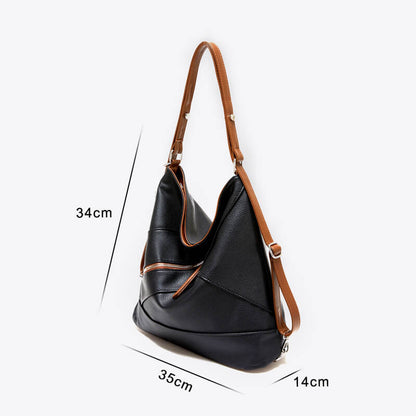 Tasche Aus Kunstleder Mit Rautenmuster