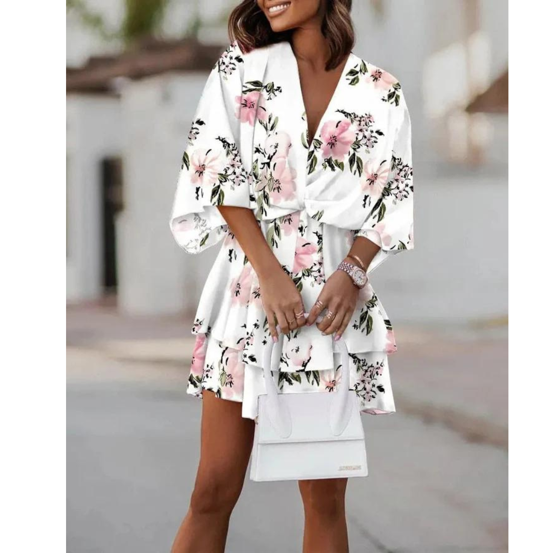 Buntes Damen Sommer Minikleid