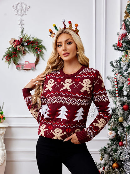 Eleganter Pullover Mit Weihnachtsdesign