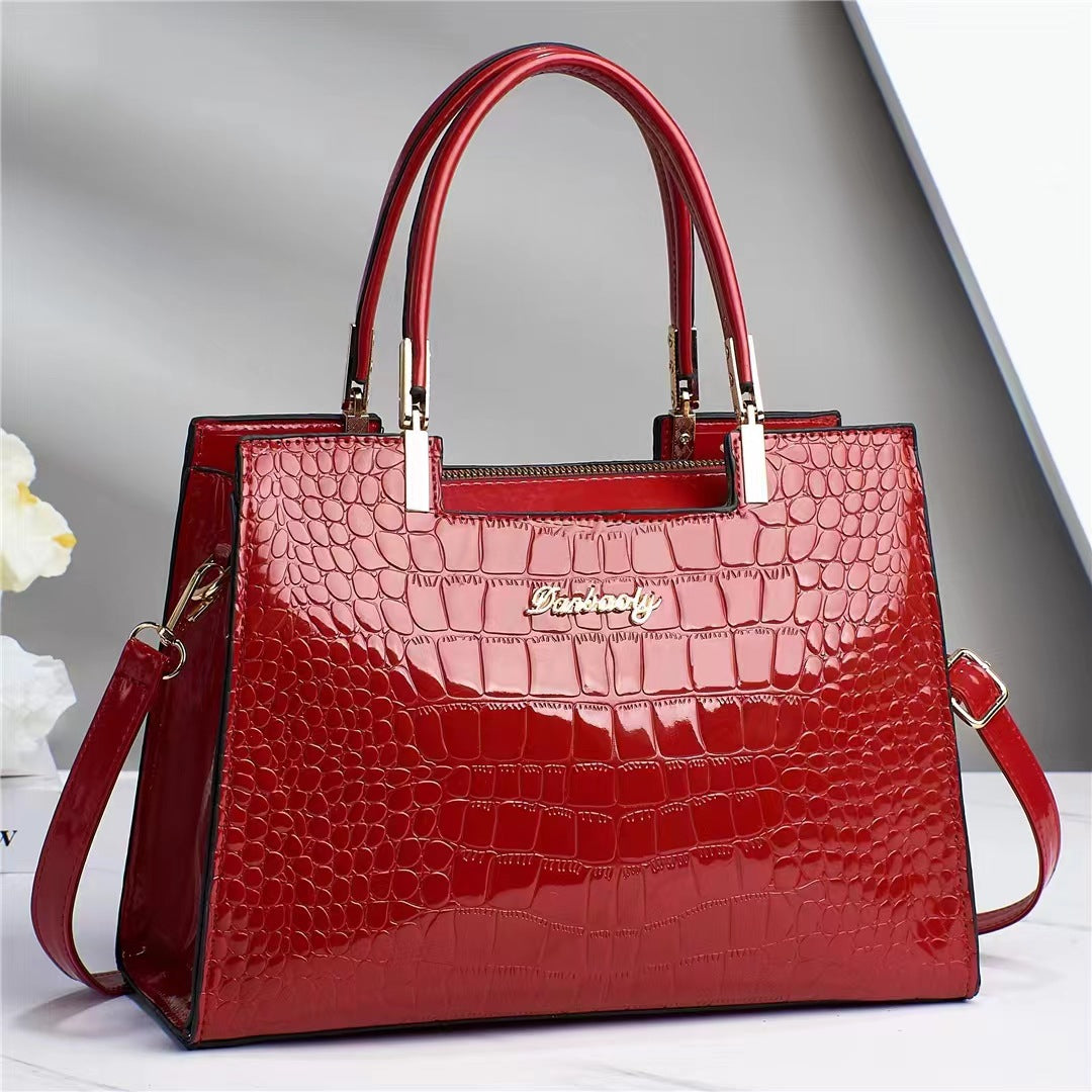 Elegante Tasche Mit Krokodilmuster