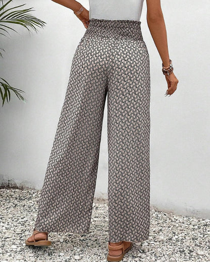 Damenhose Mit Geometrischem Muster