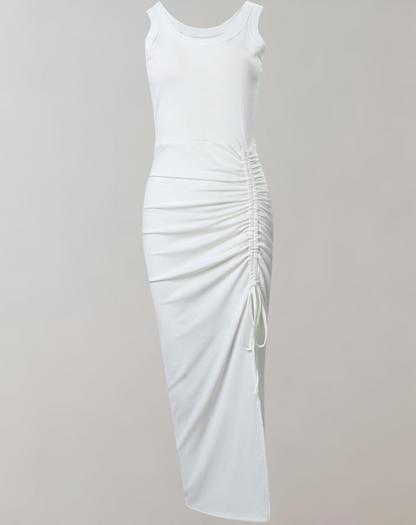 Midikleid Mit Tunika-Detail Und Schlitz
