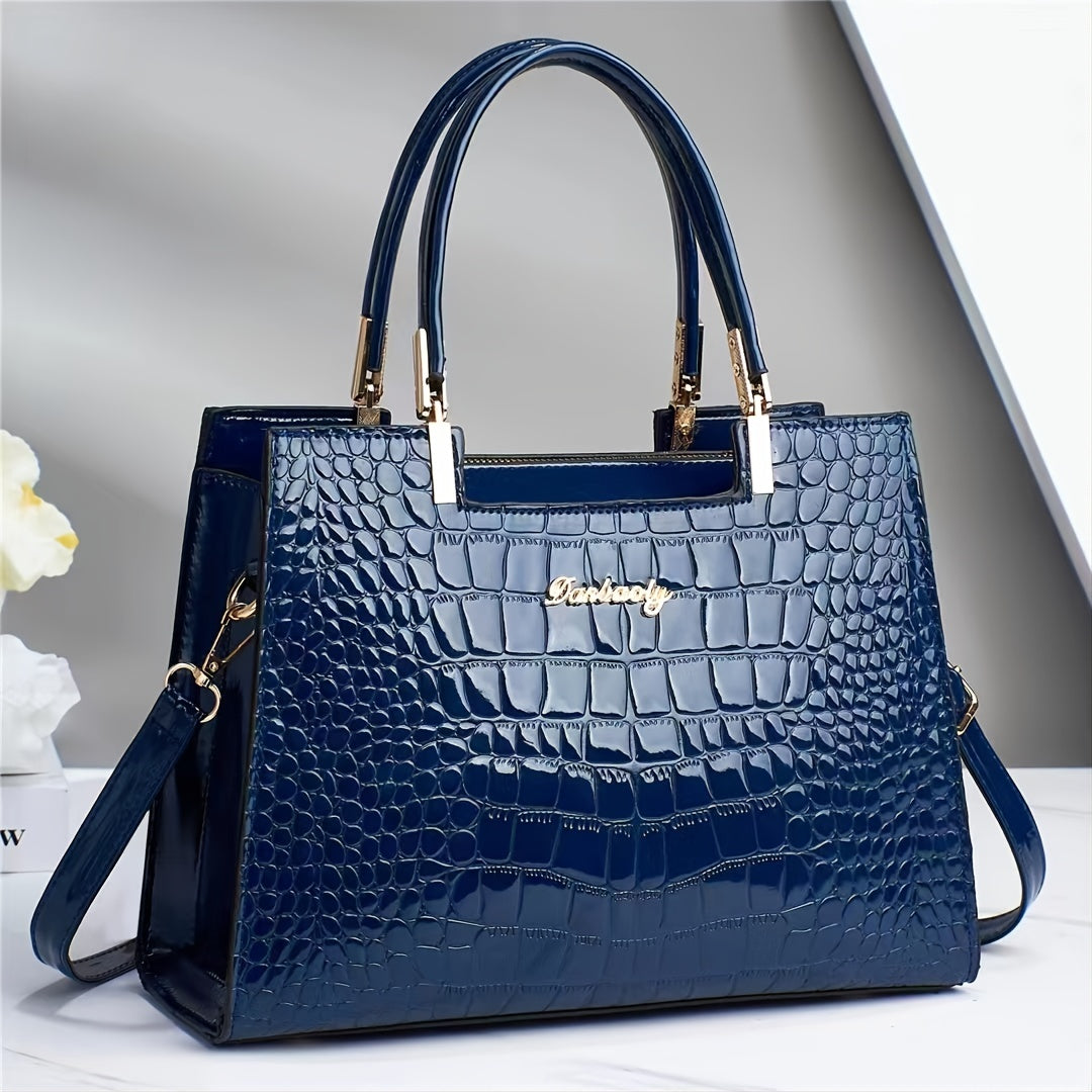 Elegante Tasche Mit Krokodilmuster