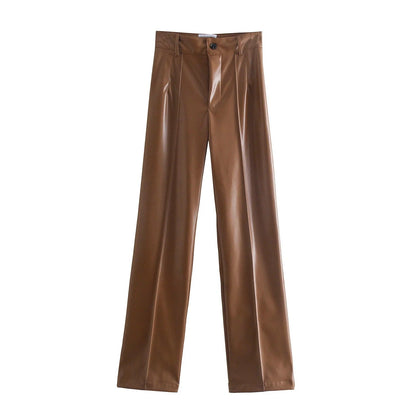 Stylische Designer-Lederhose