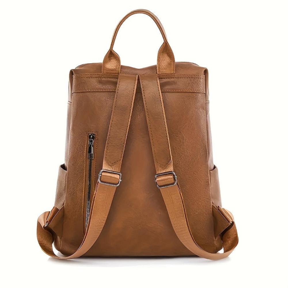 Ein Rucksack, Der Vintage-Stil Und Funktionalität Vereint