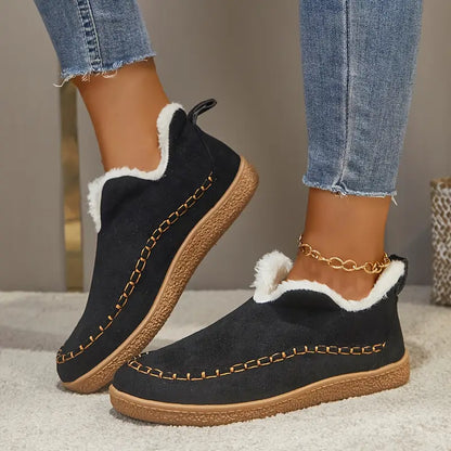 Stiefeletten Mit Runder Zehenpartie Und Fleecefutter