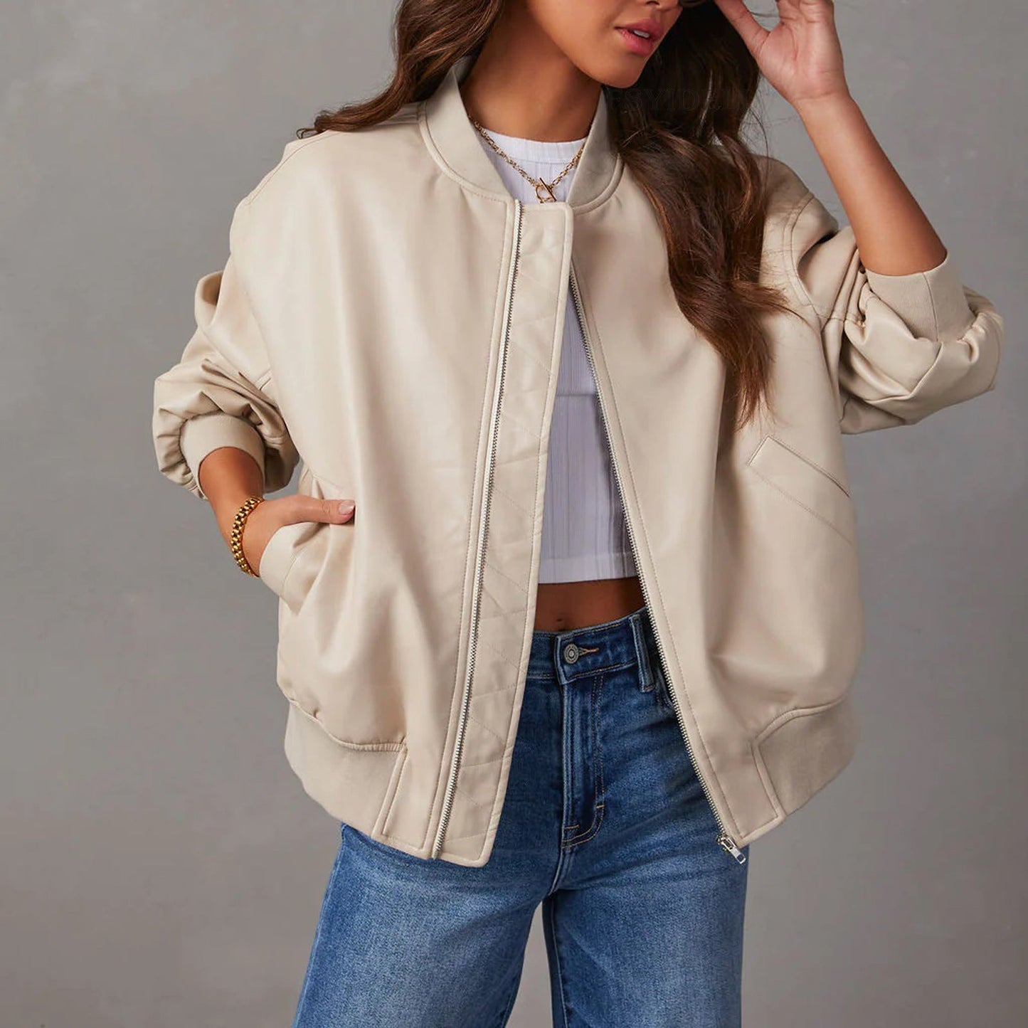 Stilvolle Jacke Mit Schlichtem Design