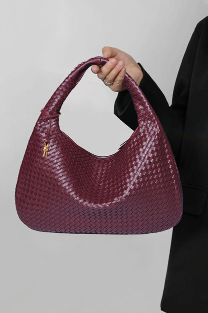 Retro Gewebte Halbmondförmige Tasche