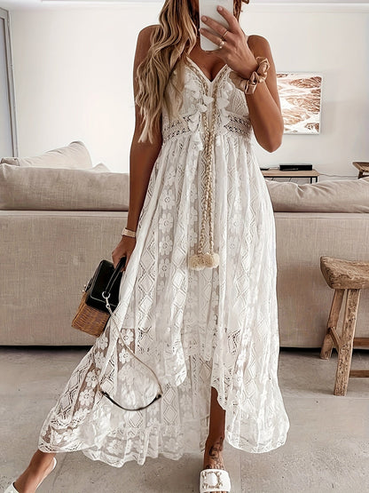 Maxikleid Mit V-Ausschnitt