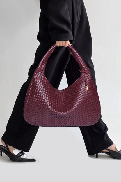 Retro Gewebte Halbmondförmige Tasche