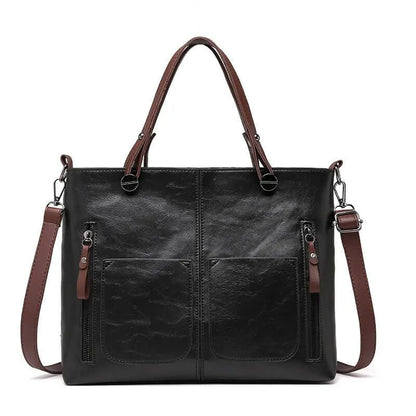 Vintage Leder Damen Umhängetasche
