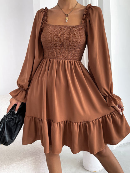 Elegantes Langarm-Minikleid