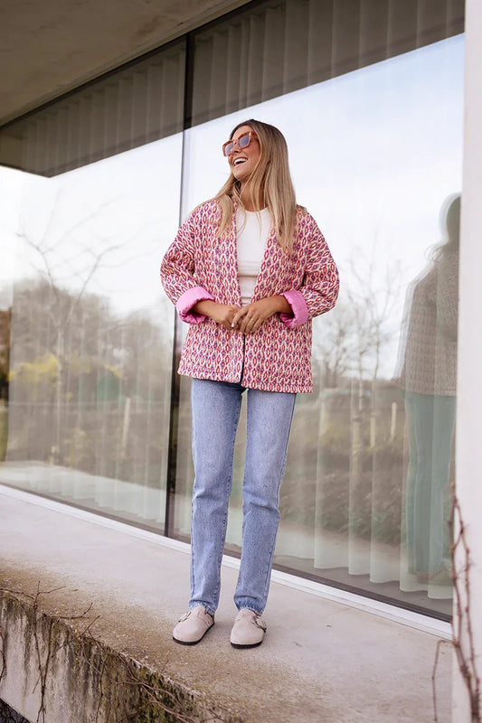 Rosa Elegante Designerjacke