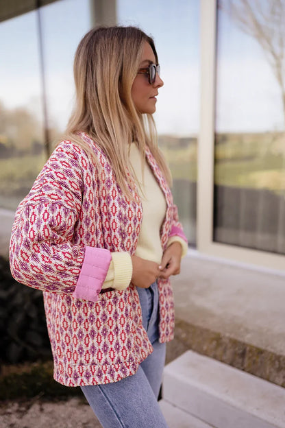 Rosa Elegante Designerjacke