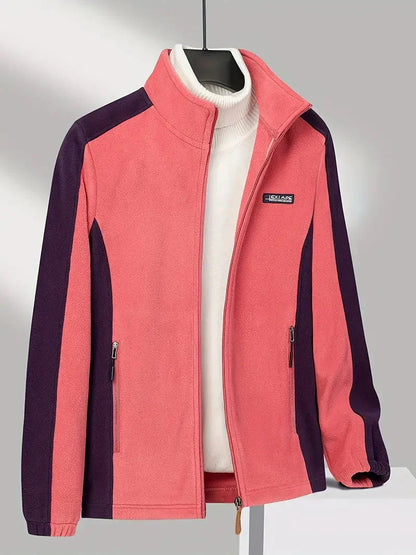 Warme Fleecejacke Mit Reißverschluss Für Damen