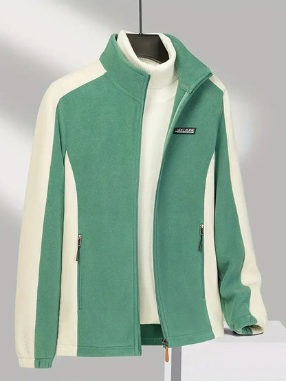Warme Fleecejacke Mit Reißverschluss Für Damen
