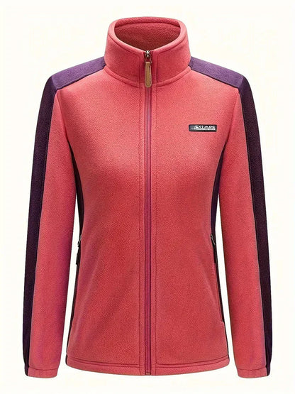 Warme Fleecejacke Mit Reißverschluss Für Damen