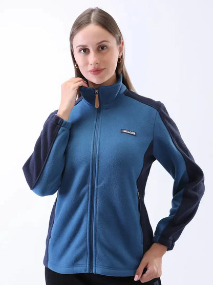 Warme Fleecejacke Mit Reißverschluss Für Damen