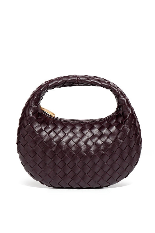 Elegante, Handgewebte Tasche İn Schlichter Farbe