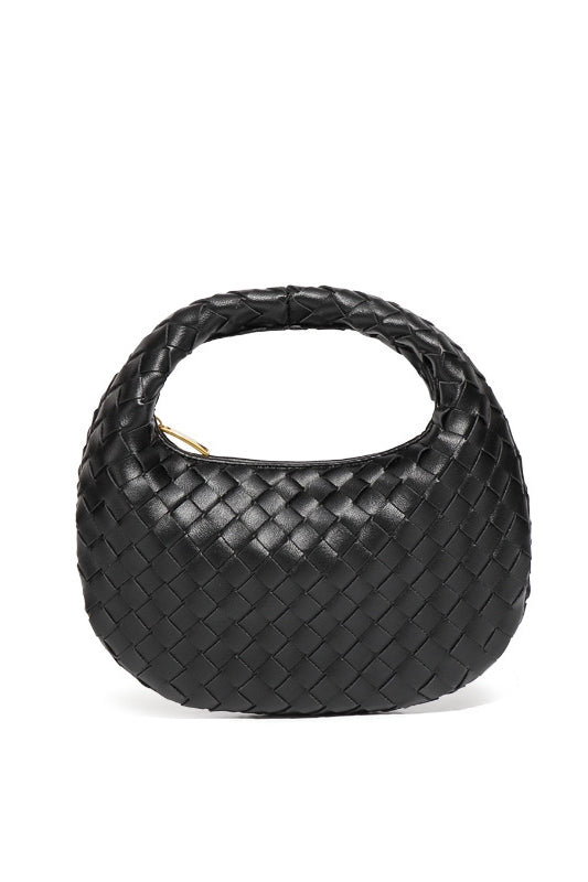 Elegante, Handgewebte Tasche İn Schlichter Farbe