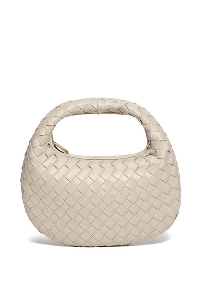 Elegante, Handgewebte Tasche İn Schlichter Farbe