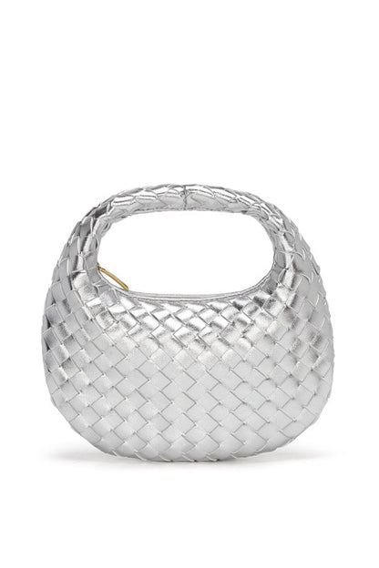 Elegante, Handgewebte Tasche İn Schlichter Farbe